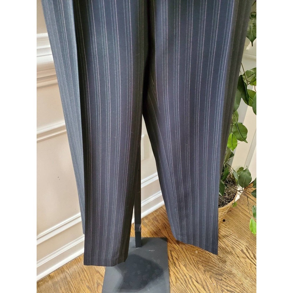 Kasper Women Black Polyester Single Breasted Blazer & Pant 2 Pc's Suit Size 10P - Picture 7 of 16